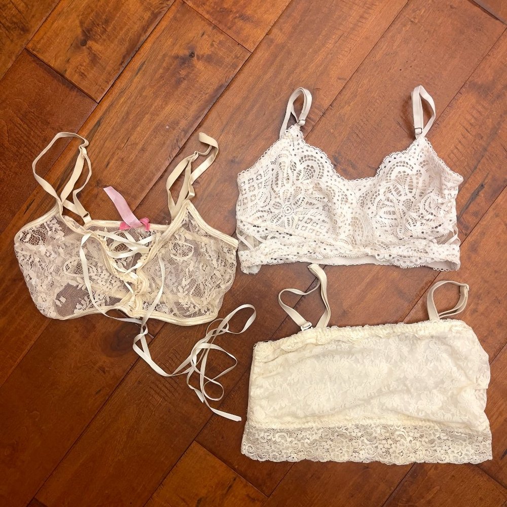 Lace bralette bundle
